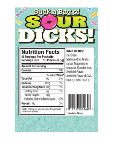 Suck a Bag of Sour Dicks - Bag of 25  3
