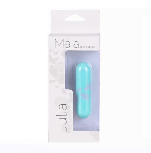 Julia Butterfly Print Mini Bullet - Teal Blue  3