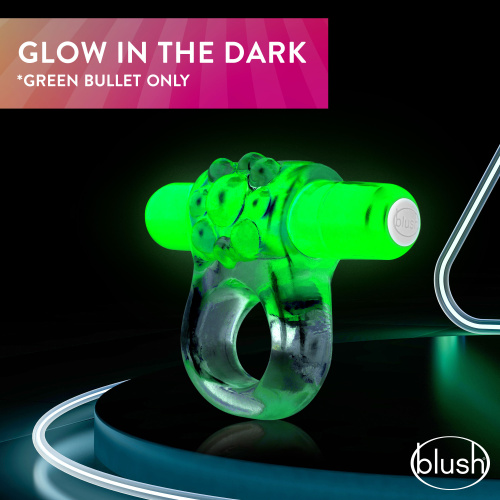 Play With Me  Teaser Vibrating C-Ring   Green  3