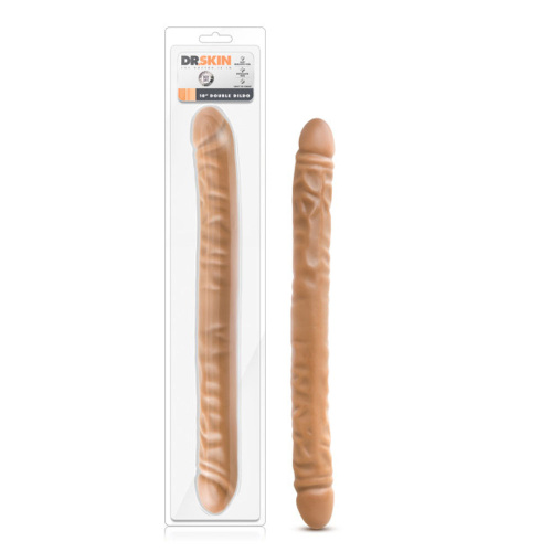Dr. Skin - 18 Inch Double Dildo - Mocha  5