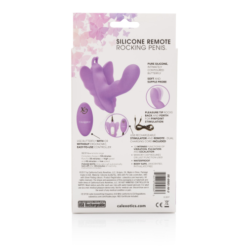 Venus Butterfly Silicone Remote Rocking Penis  2