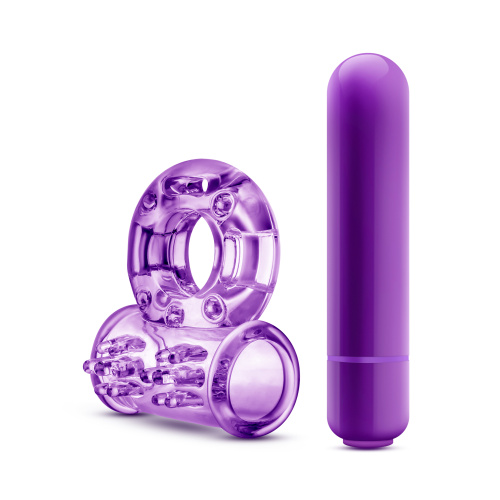 Play With Me - Couples Play - Vibrating Cock Ring - Purple  5