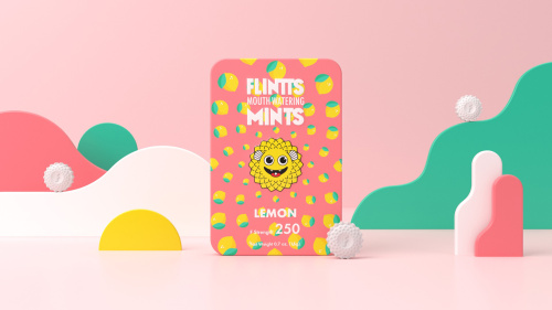 Flintts Mouth Watering Mints Lemon - F-Strength 250  3