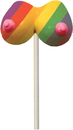 Rainbow Boobie Pops - 1.48 Oz.  2
