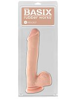 Basix Rubber Works 12 Inch Mega Dildo - Flesh