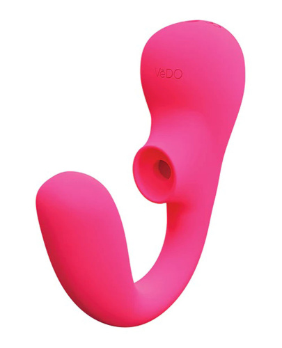 Suki Plus Rechargeable Dual Sonic Vibe - Foxy Pink  2