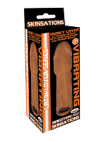 Skinsations Latin Lover Series Husky Lover 7 Inch Vibrating - Brown