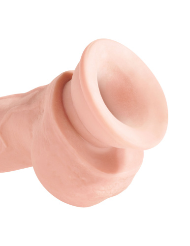 King Cock Plus Triple Density 8 Inch Cock With Balls - Flesh  4