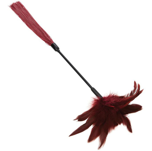 Sex and Mischief Enchanted Feather Tickler - Burgundy  2