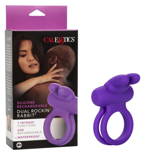 Silicone Rechargeable Dual Rockin' Rabbit  Enhancer  3