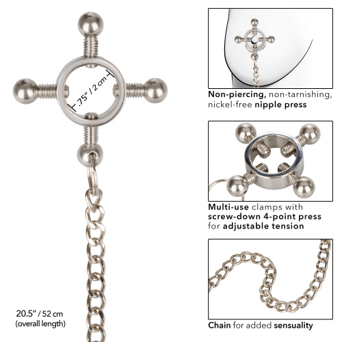 Nipple Grips 4-Point Nipple Press With Chain  2