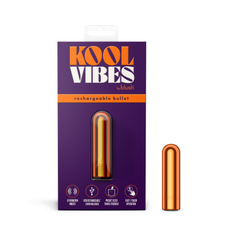 Kool Vibes - Rechargeable Mini Bullet - Tangerine  3