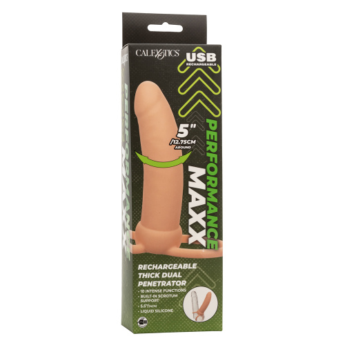 Performance Maxx Rechargeable Thick Dual Penetrator - Ivory  2