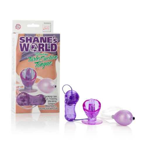 Shane's World Vibrating Turbo Suction Tongue -  Purple  2