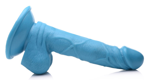 Pop Pecker 6.5 Inch Dildo With Balls - Blue  5
