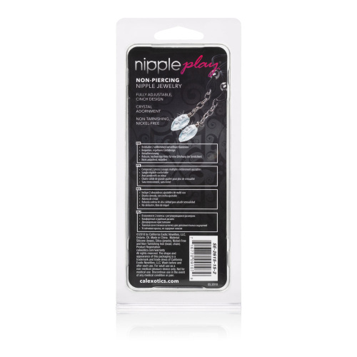 Nipple Play Non-Piercing Nipple Jewelry Crystal Teardrop  3