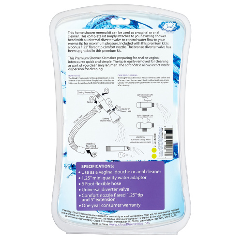 Fresh + Premium Shower Enema Kit  With Diverter and Tips  2
