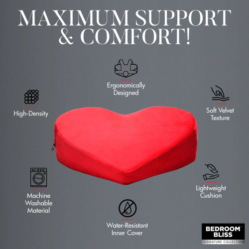 Love Pillow Heart Pillow - Red  4