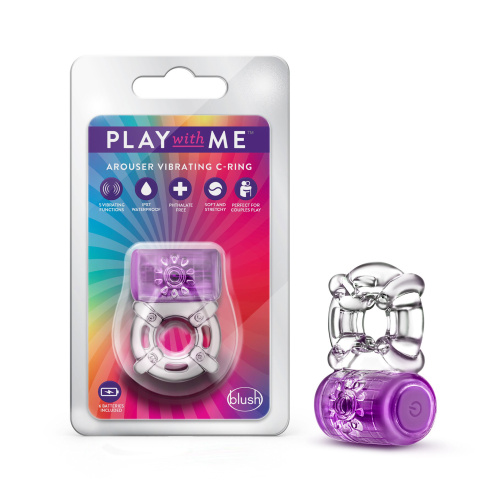 Play With Me - One Night Stand Vibrating C-Ring -  Purple  2