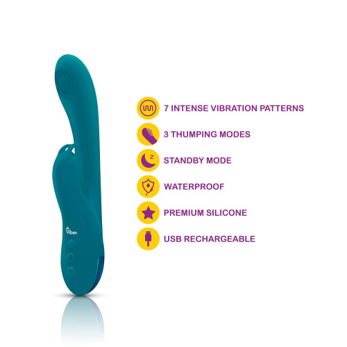Razzle - Ocean - Rechargeable Thumping G-Spot  Rabbit  4