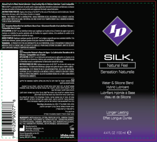 ID Silk Silicone and Water Blend Lubricant 4.4 Oz  2