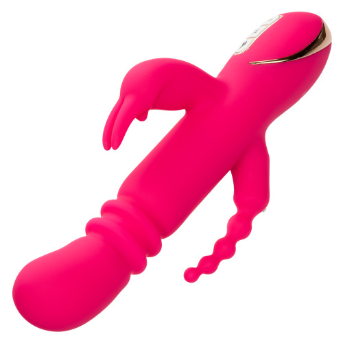 Jack Rabbit Signature Heated Silicone Triple Fantasy Rabbit - Pink  4