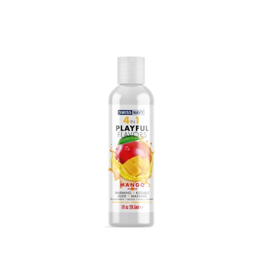 Swiss Navy 4-in-1 Playful Flavors - Mango 1 Oz  2