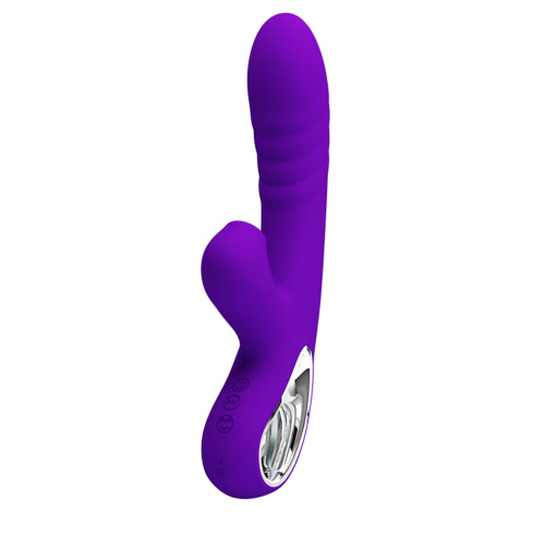 Pretty Love Jersey Sucking and Vibrating Rabbit - Purple  4