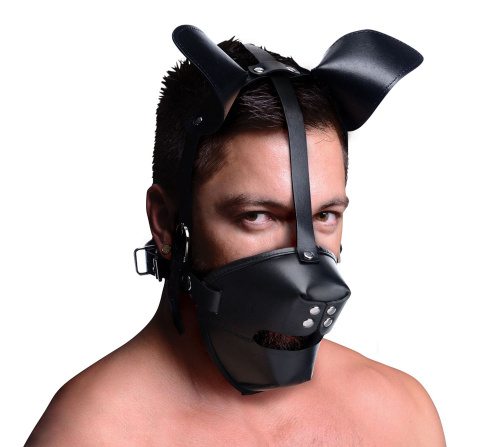 Pup Puppy Play Hood and Breathable Ball Gag  2