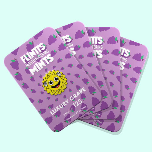 Flintts Mouth Watering Mints Luxury Grape -  F-Strength 125  4