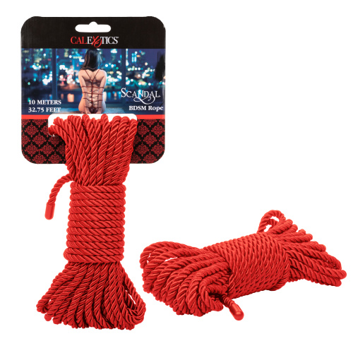 Scandal BDSM Rope 32.75ft/ 10m - Red  2