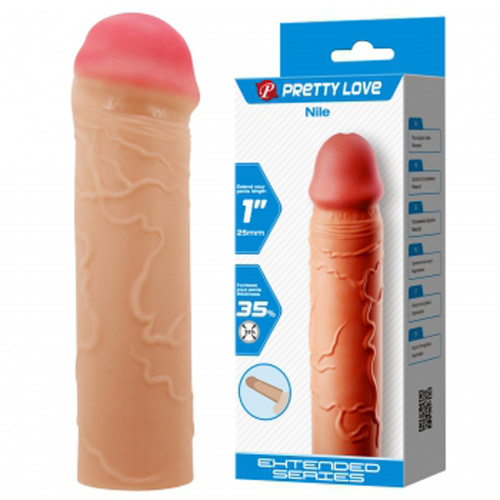 Nile Extended Penis Sleeve - Light  2