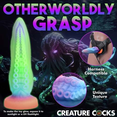 Tenta-Cock Glow-in-the-Dark Silicone Dildo  3