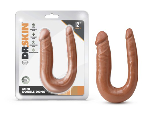 Dr. Skin Mini Double Dong - Mocha  2
