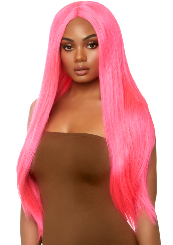 Long Straight Wig 33 Inch - Pink  2