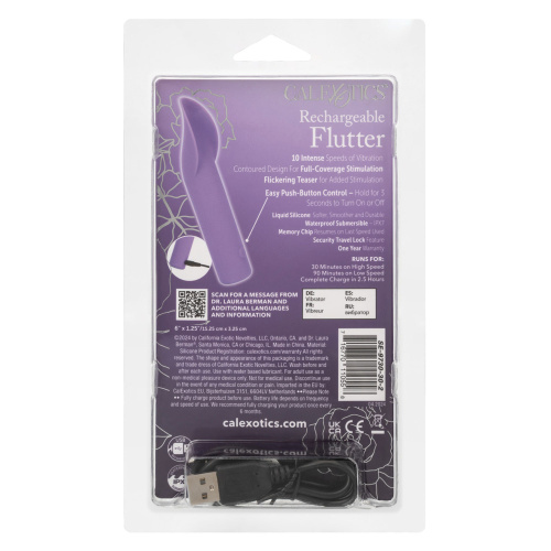 Dr. Laura Berman Rechargeable Flutter- Purple  2