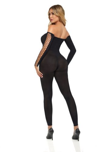 Boujee Gang Bodystocking - One Size - Black  2