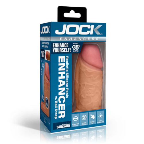Jock Silicone Penis Extension Sleeve - Medium  5