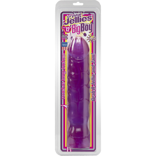 Crystal Jellies Big Boy 12 Inch - Purple