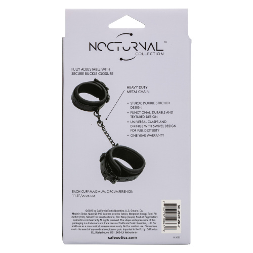 Nocturnal Collection Ankle Cuffs - Black  3