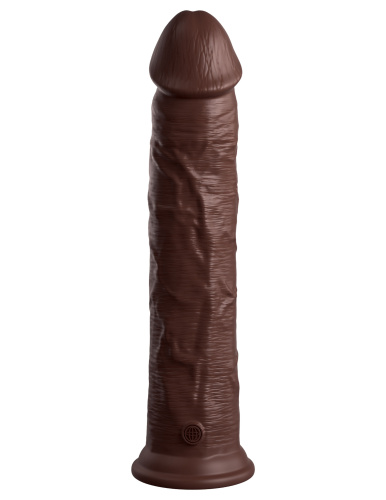 King Cock Elite 11 Inch Silicone Dual Density Cock - Brown  3