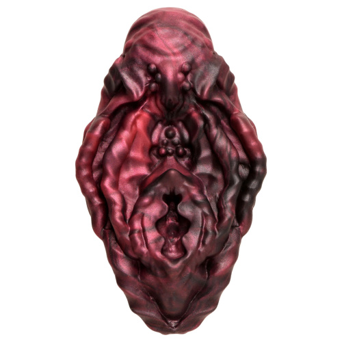 Xeno Pussy Vulva Silicone Grinder - Red/black  2