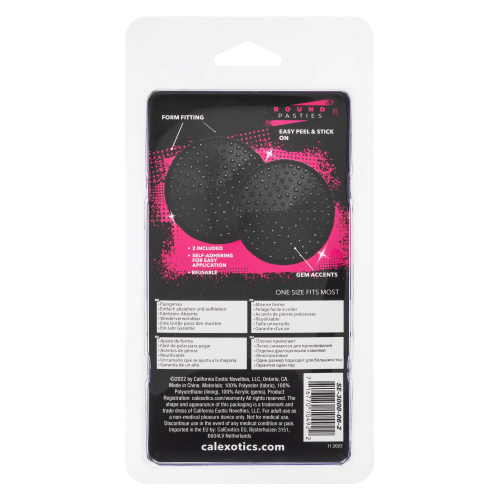Radiance Round Pasties - Black  2