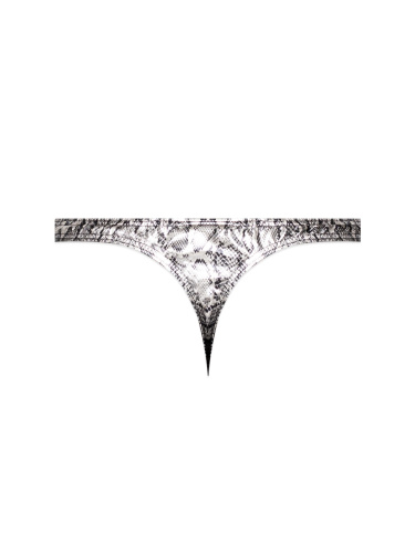 Snaked - Criss Cross Thong - Small/medium - Silver/black  2