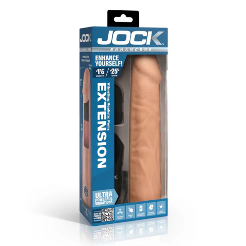 Jock Vibrating Penis Extension with Remote - Light  5