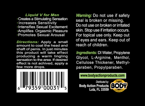 Liquid v for Men 1 Oz Bottle  2