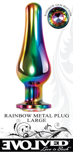 Rainbow Metal Plug - Large  4