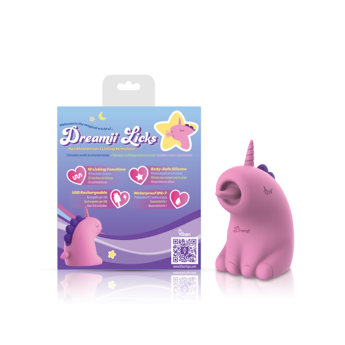 Dreamii Licks Licking Unicorn Stimulator - Mystical Pink  4