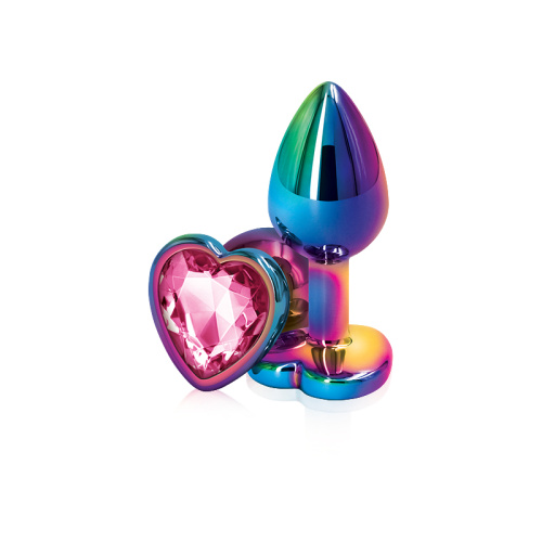 Rear Assets - Multicolor Heart - Small - Pink  2