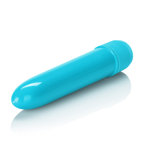 Mini Neon Multi-Speed Vibe 4.5 Inches - Blue  2